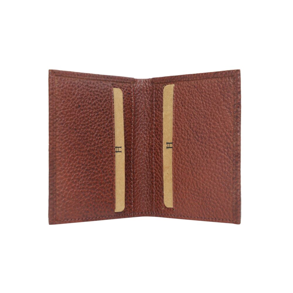 Tan Bi Fold Business Cards Wallet - Image 5