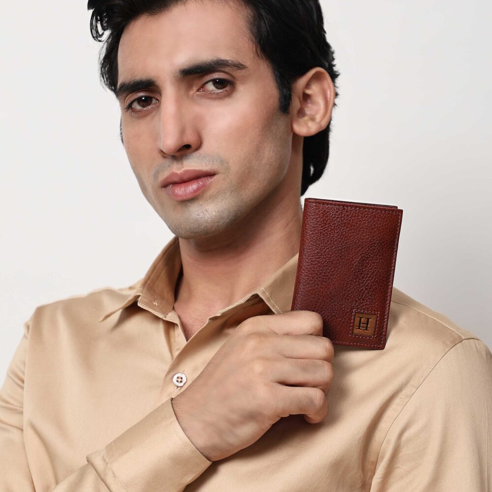 Denver Tan Bi Fold Business Wallet