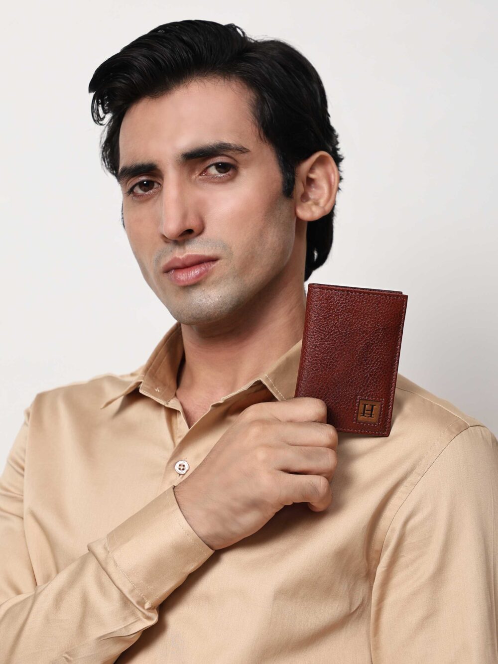 Denver Tan Bi Fold Business Wallet