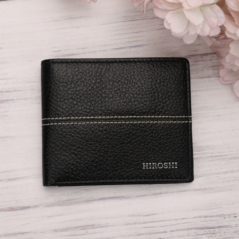 Black Bi Fold Wallet