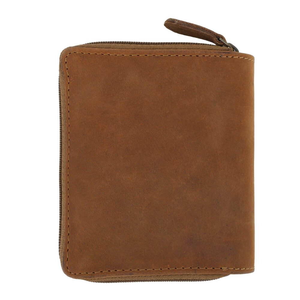 Brown and Tan Bi Fold Wallet - Image 6