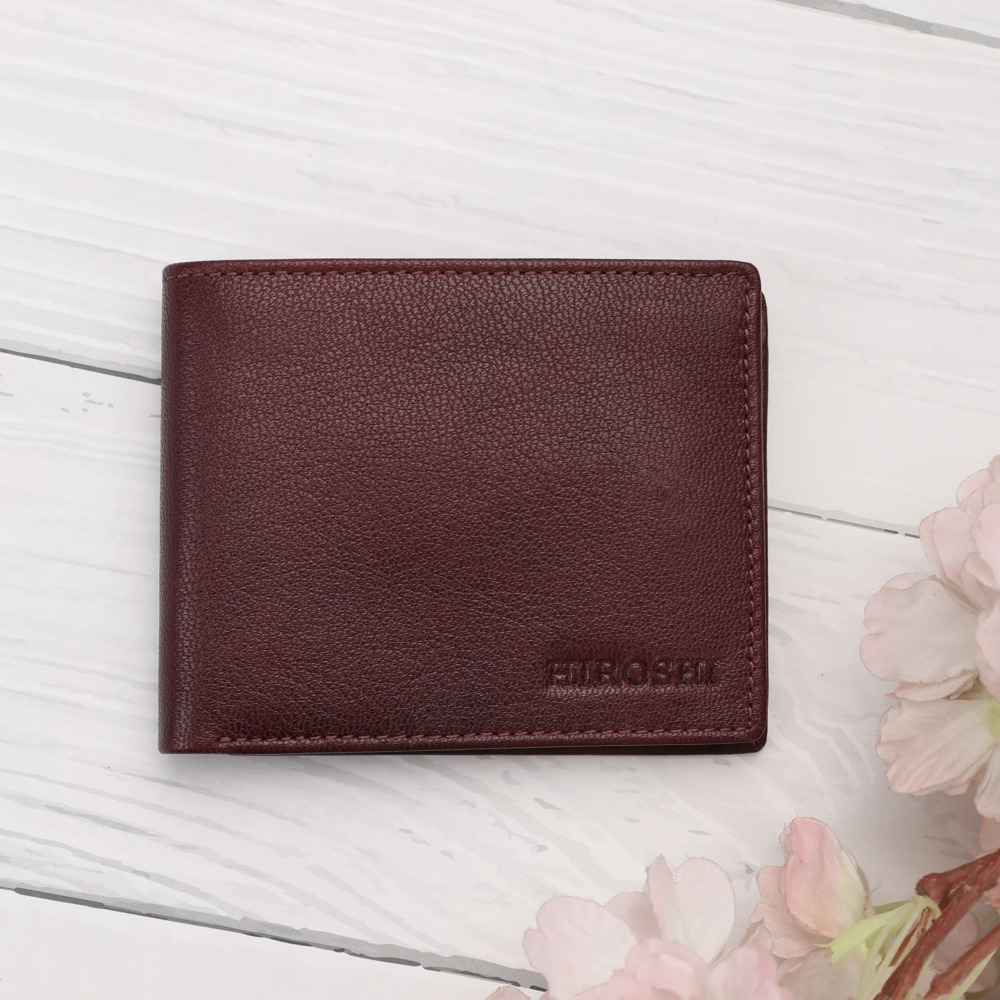 Dave Wine Bi Fold Wallet