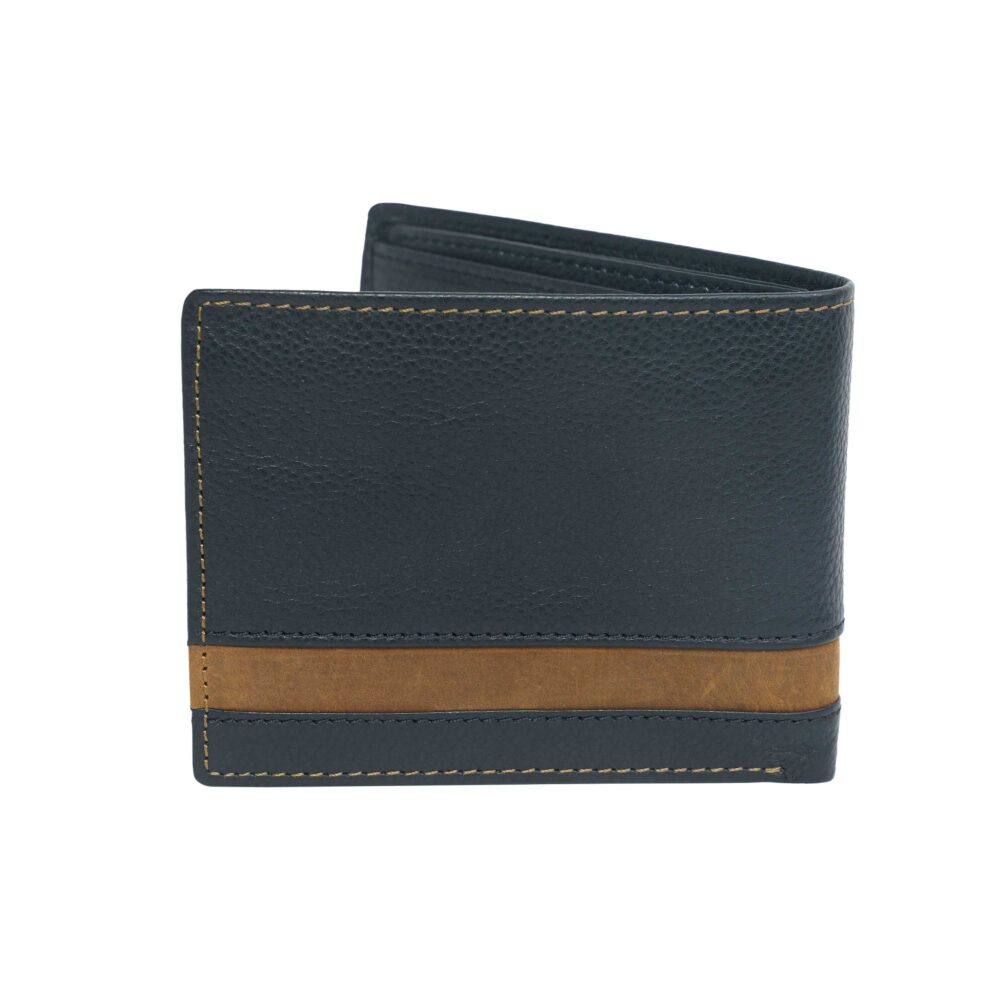 Montecarlo Black Tan Bi Fold Wallet - Image 2