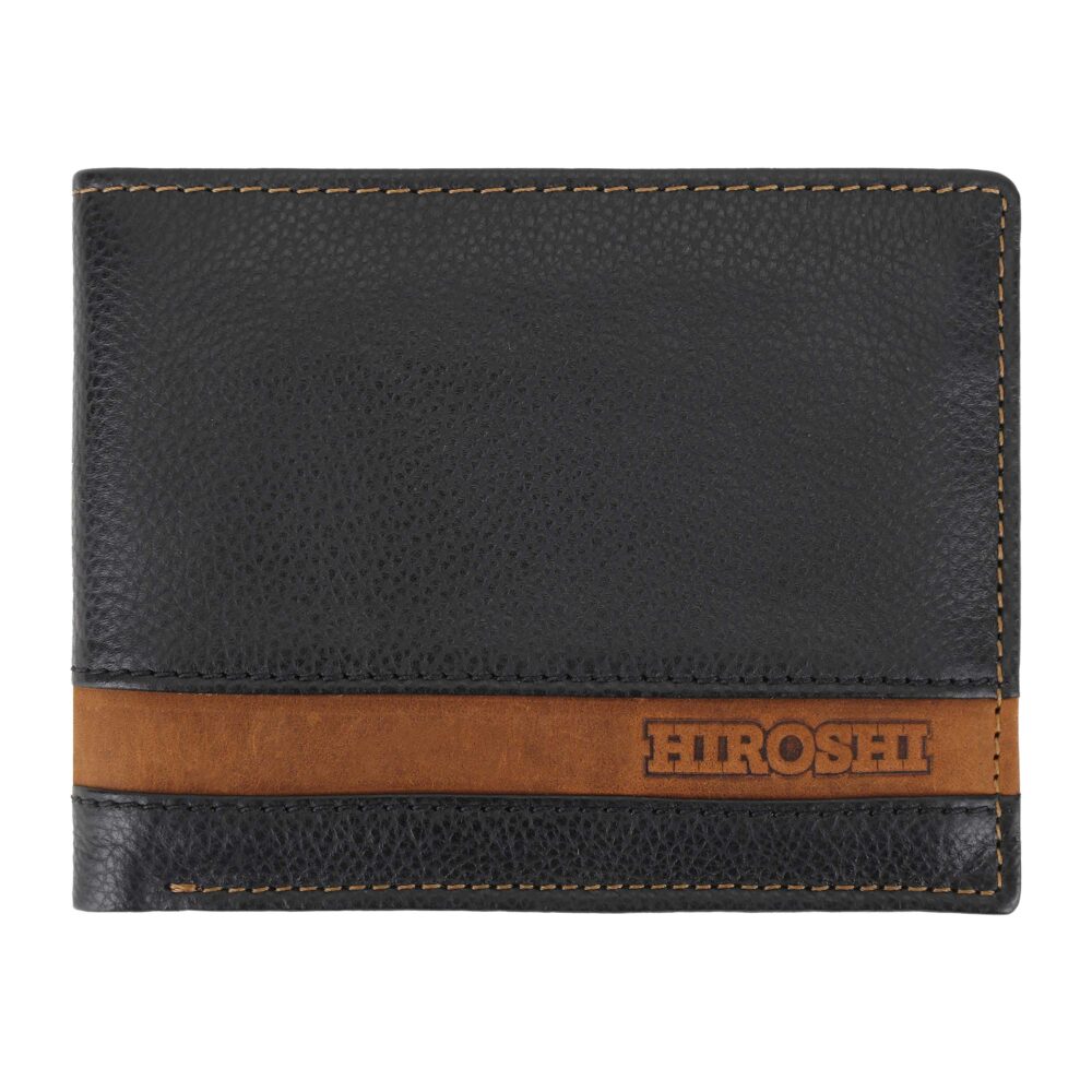 Montecarlo Dark Brown Tan Bi Fold Wallet - Image 3