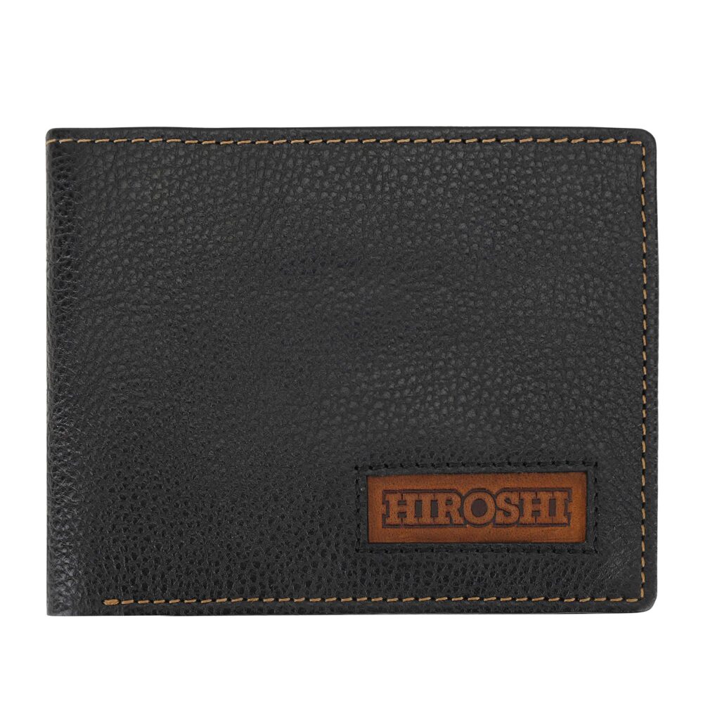 Black Tan Bi Fold Wallet - Image 5