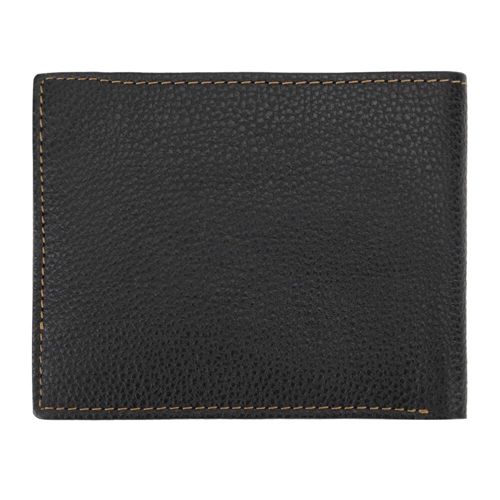 Black Tan Bi Fold Wallet - Image 6