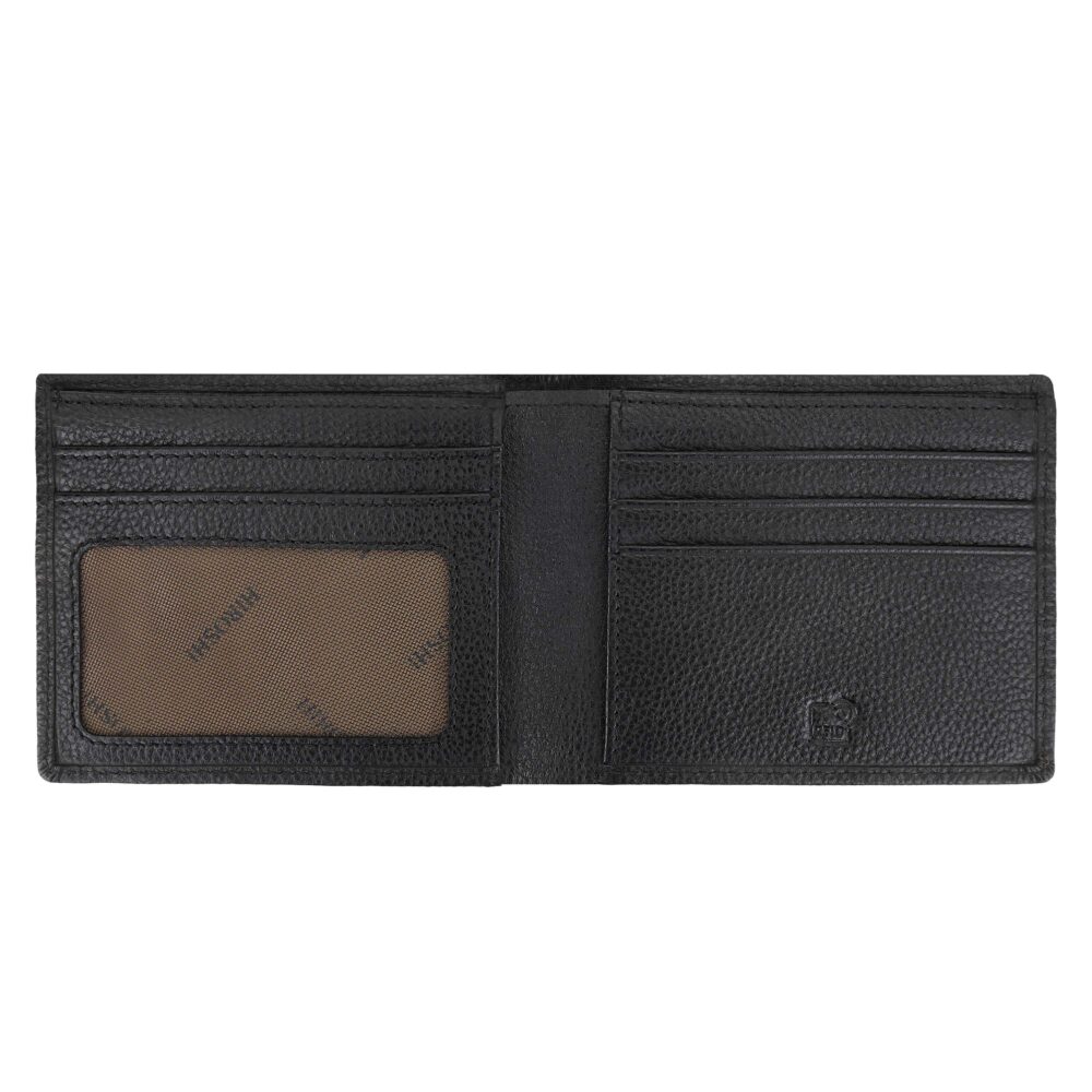 Black Tan Bi Fold Wallet - Image 7