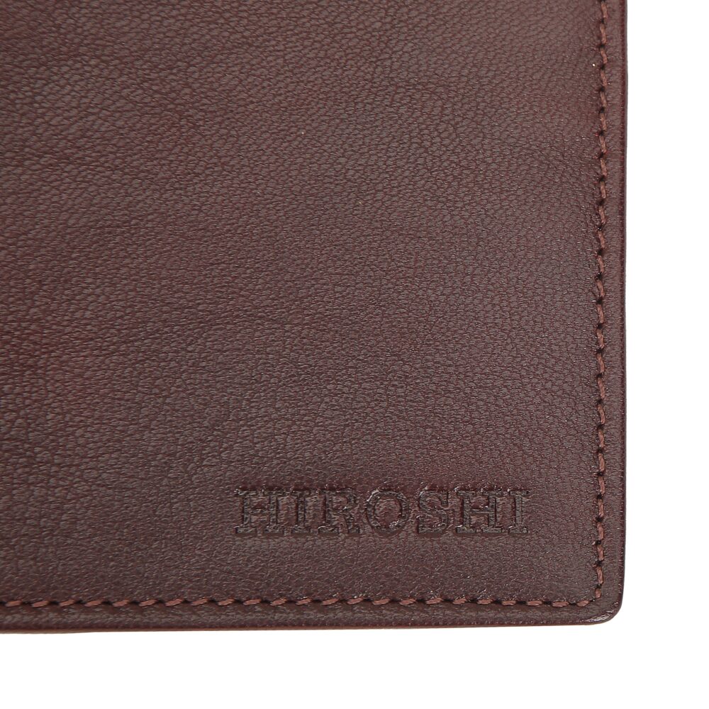 Dwane Wine Bi Fold Wallet - Image 6