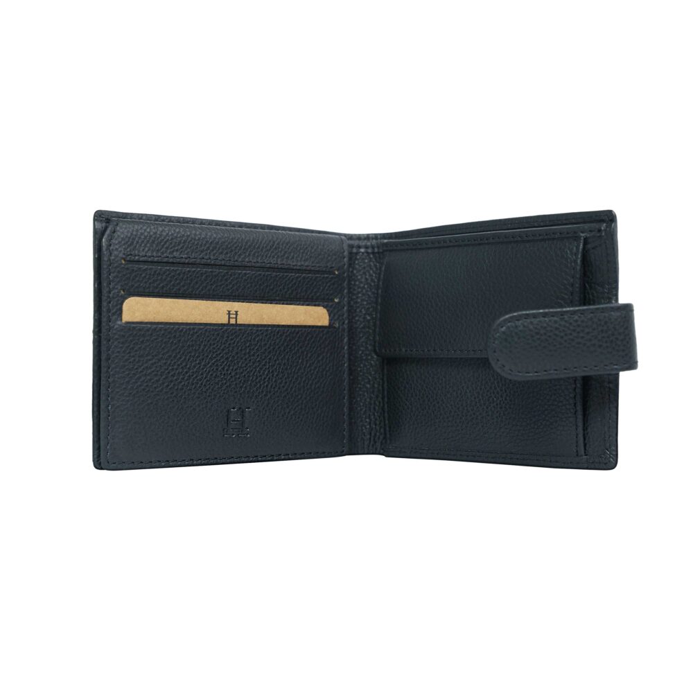 Ivaan Black Bi Fold Wallet - Image 5