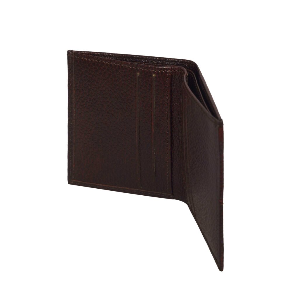 Brown Bi Fold Business Cards Wallet - Image 4