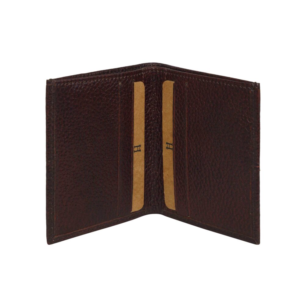 Brown Bi Fold Business Cards Wallet - Image 5