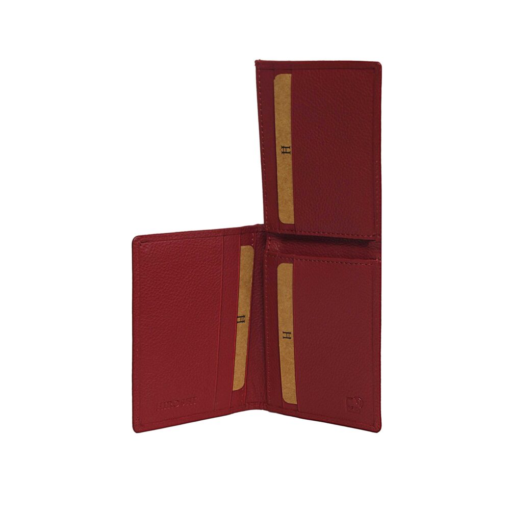 Alex Red Bi Fold Wallet - Image 4