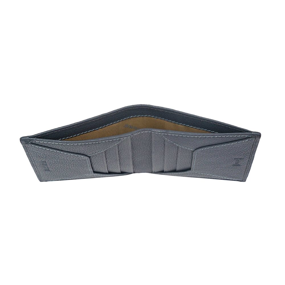 Grey Bi Fold Wallet - Image 6