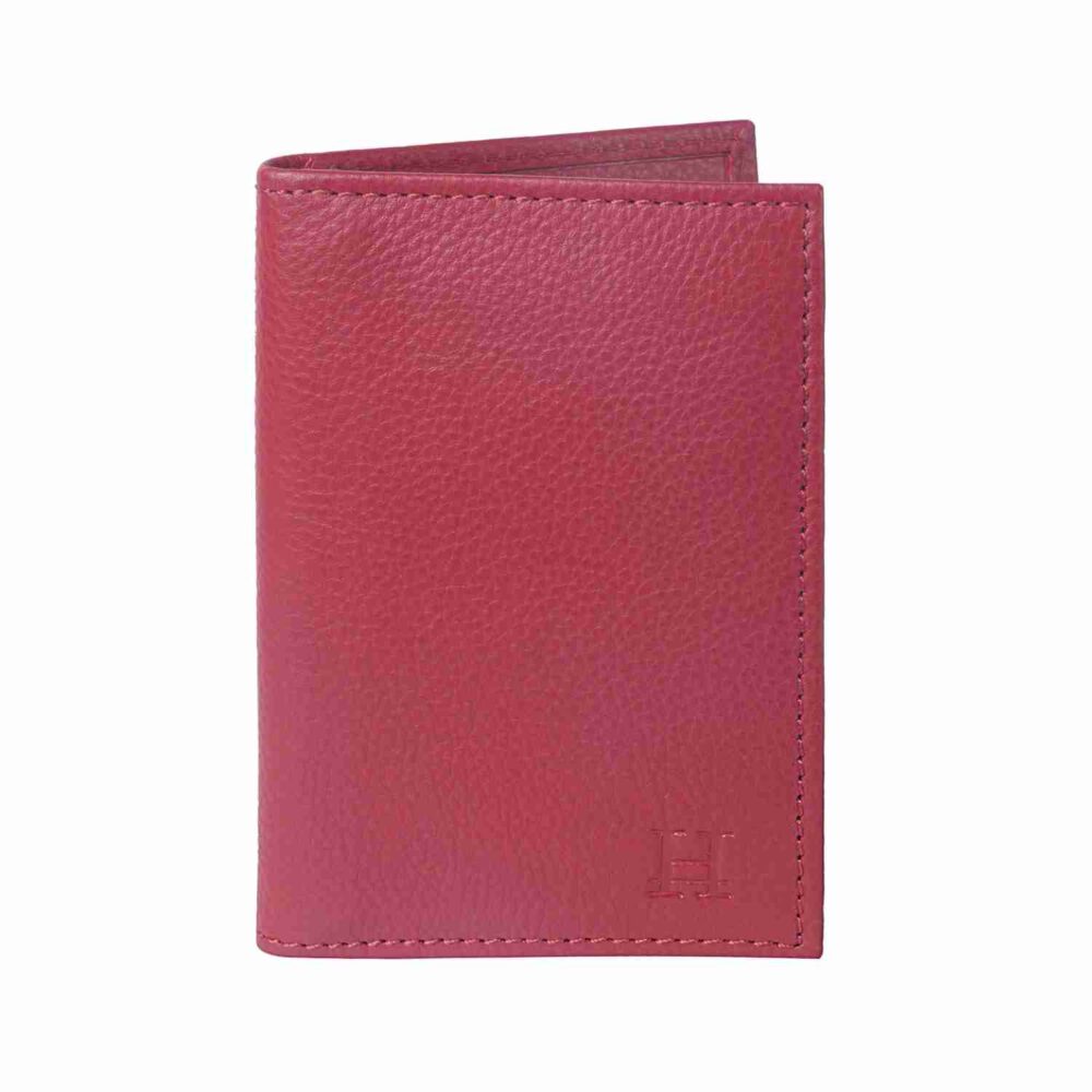 Red Bi Fold Business Cards Wallet