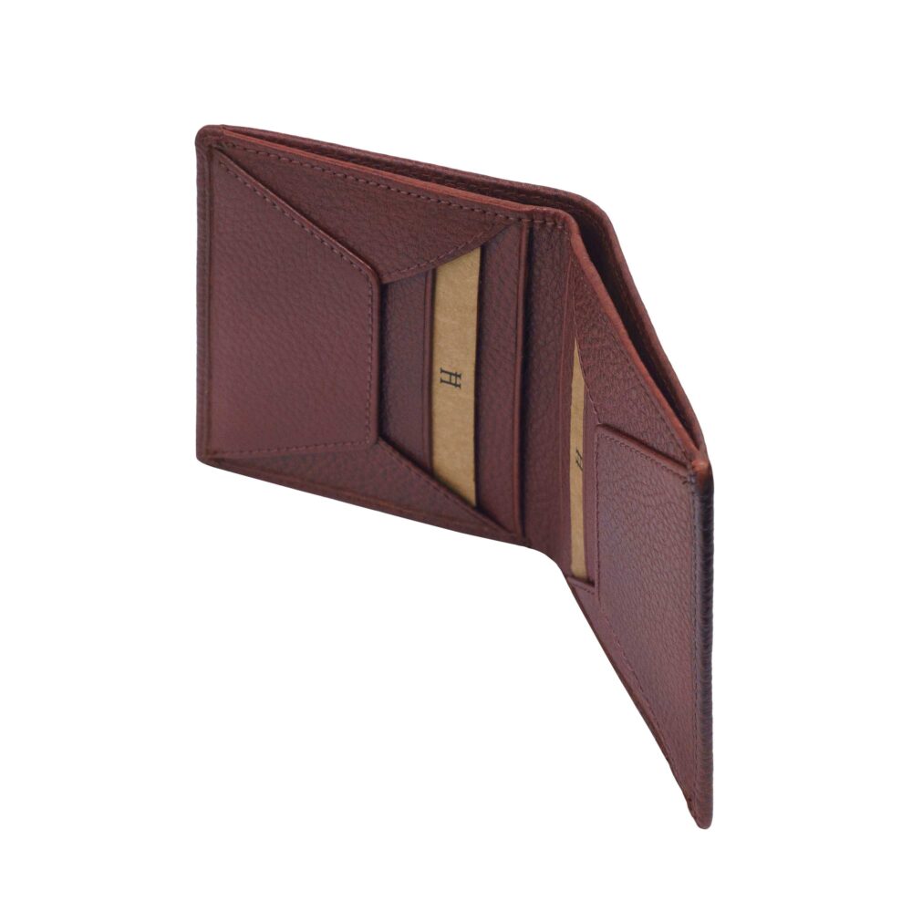 Tan Bi Fold Business Wallet - Image 5