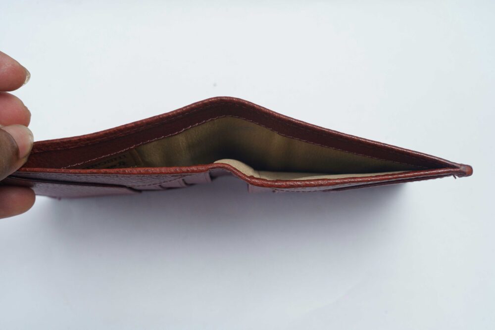 Tan Bi Fold Business Wallet - Image 6