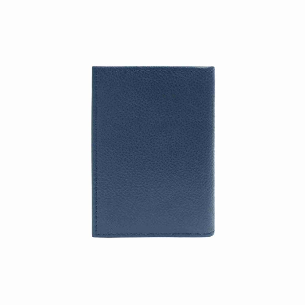 Navy Bi Fold Business Cards Wallet - Image 2
