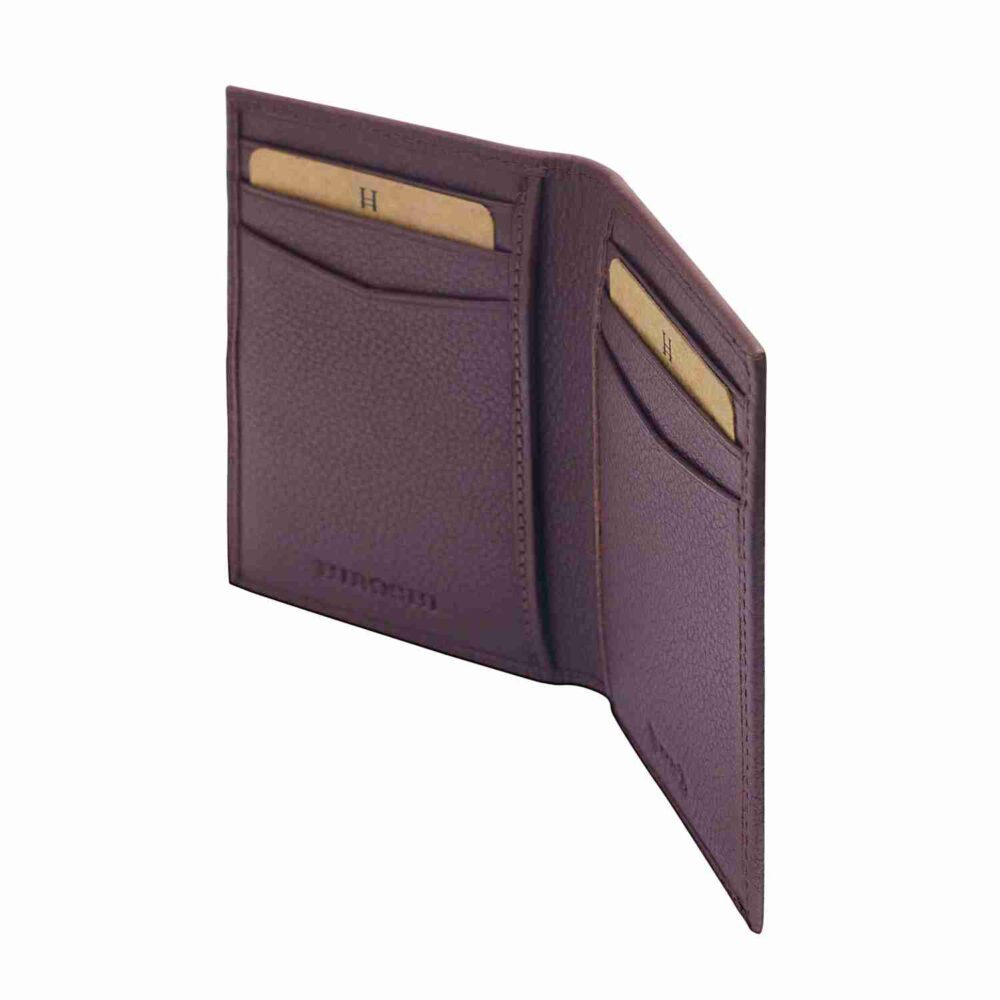 Wine Bi Fold Business Cards Wallet - Image 4