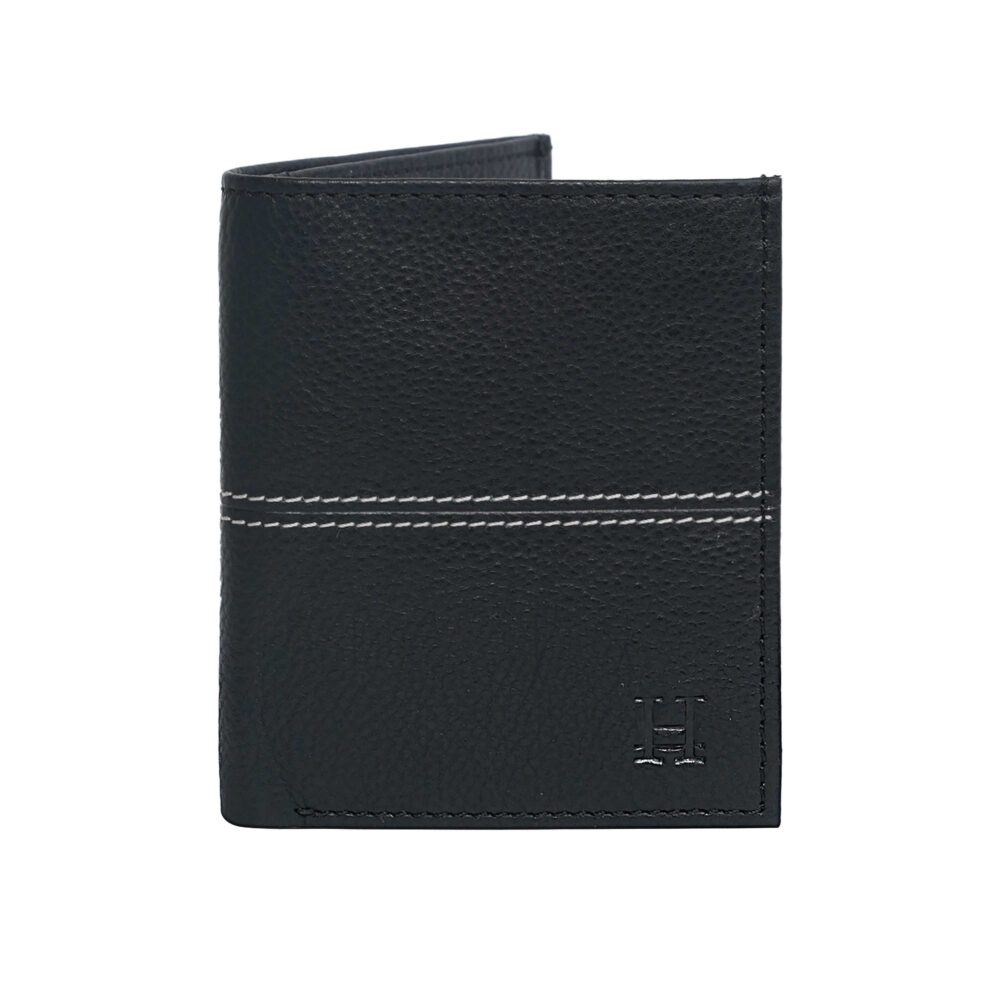 Black Bi Fold Business Cards Wallet