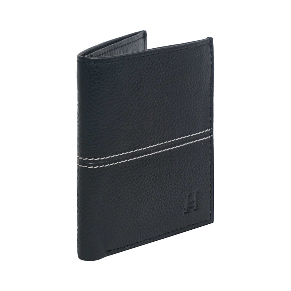 Black Bi Fold Business Cards Wallet - Image 4