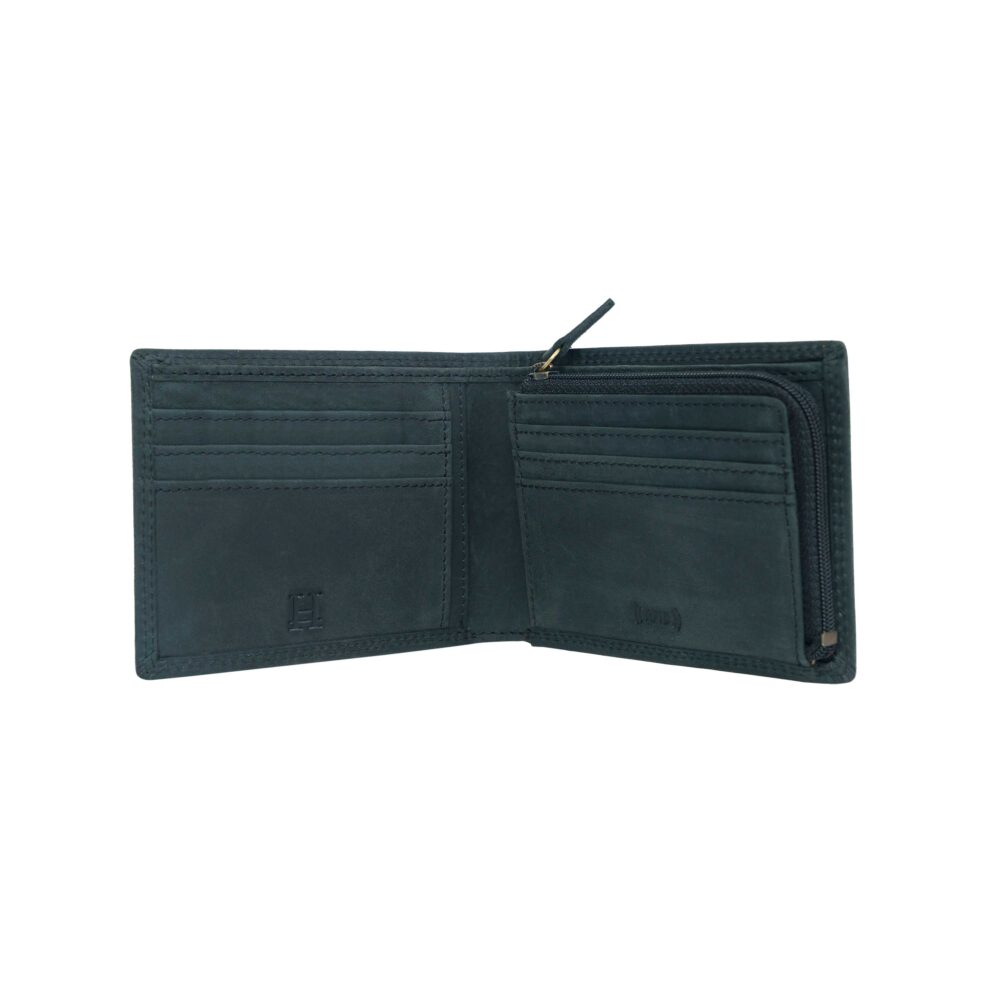 Osaka Black Bi Fold Wallet - Image 4