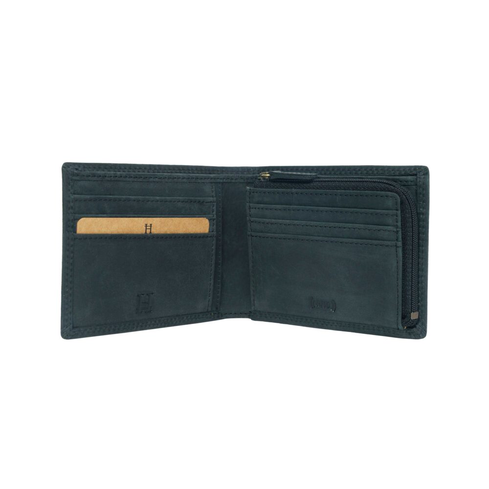 Osaka Black Bi Fold Wallet - Image 5