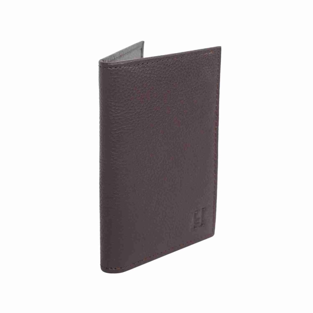 Brown Bi Fold Business Cards Wallet - Image 4