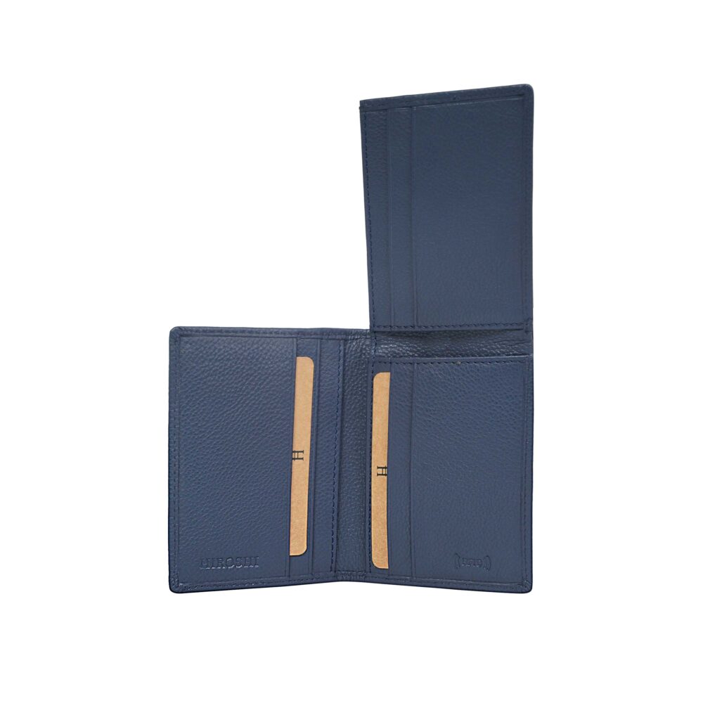 Alex Navy Bi Fold Wallet - Image 6