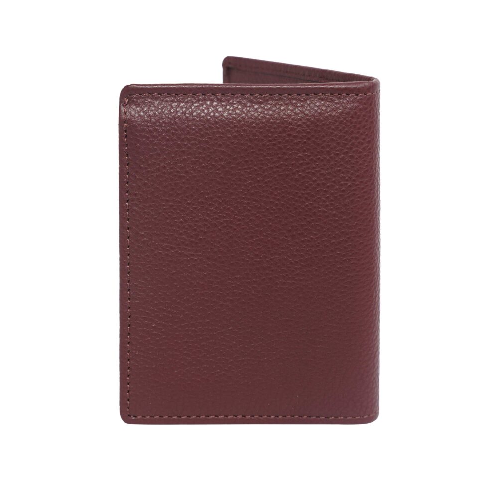 Alex Wine Bi Fold Wallet - Image 3