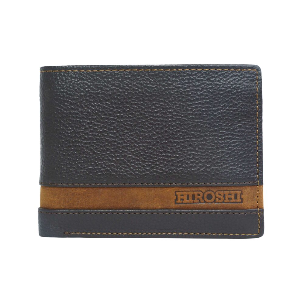 Montecarlo Dark Brown Tan Bi Fold Wallet - Image 6