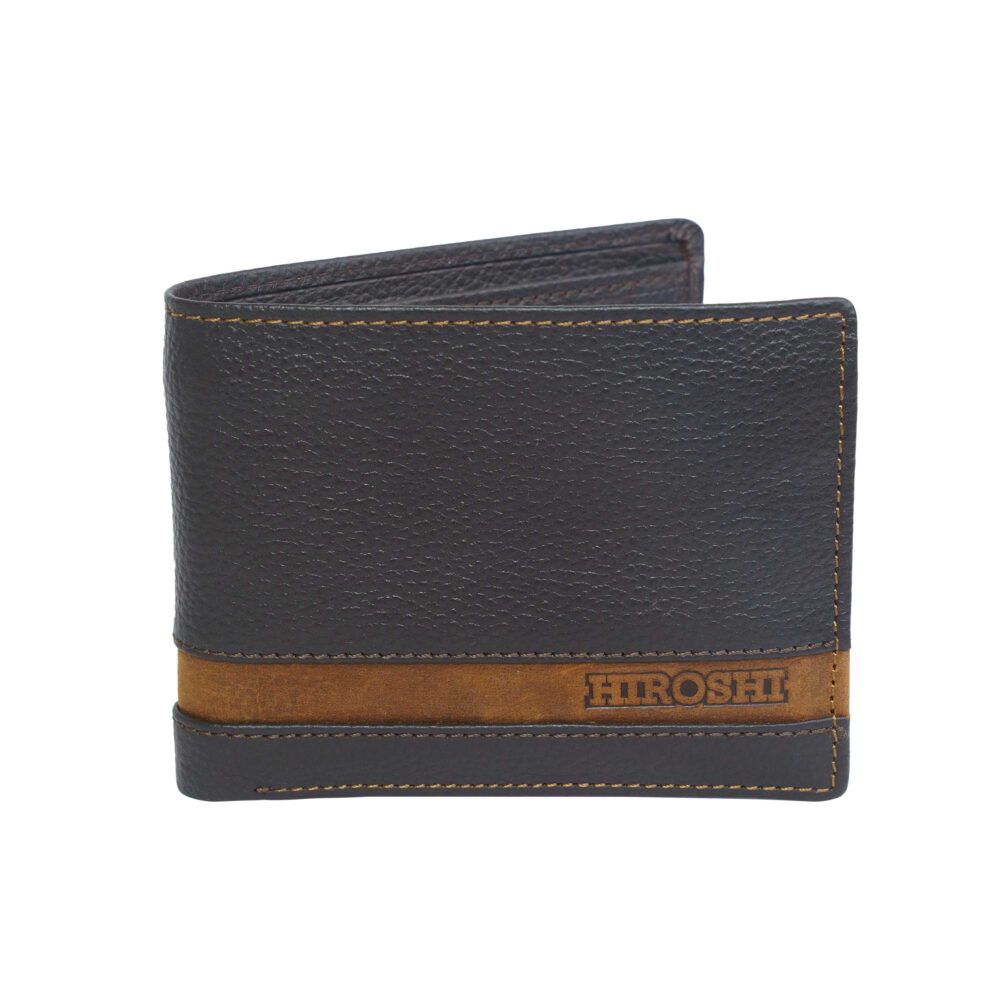 Montecarlo Dark Brown Tan Bi Fold Wallet - Image 7
