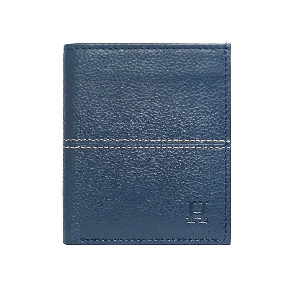 Navy Bi Fold Business Cards Wallet