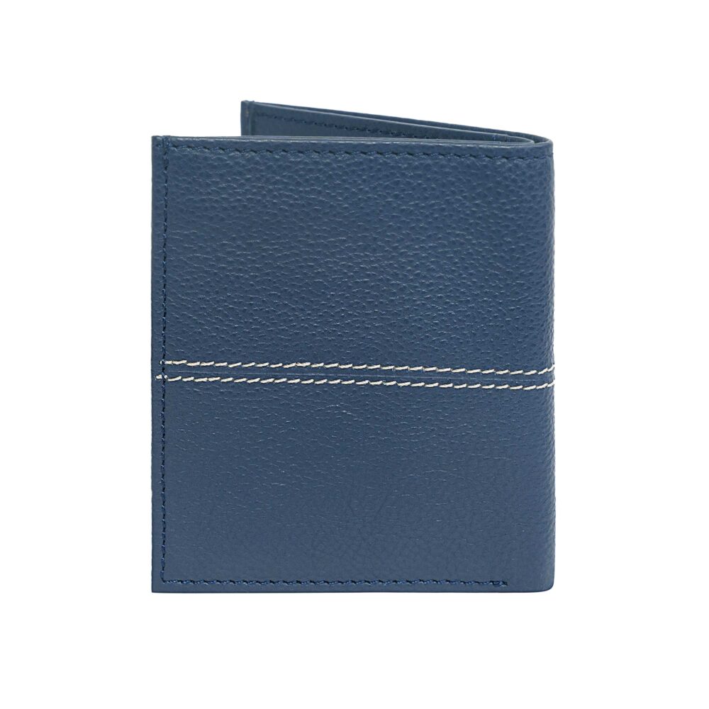 Navy Bi Fold Business Cards Wallet - Image 4