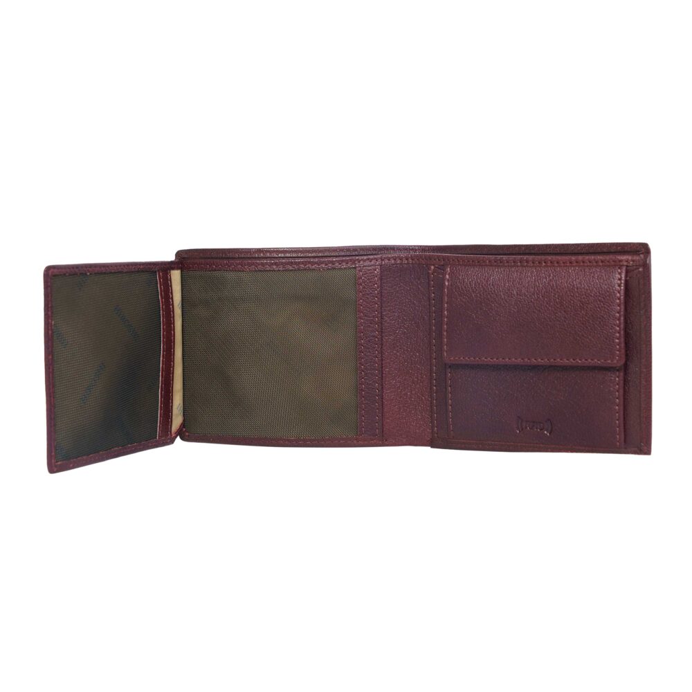 Dave Wine Bi Fold Wallet - Image 5