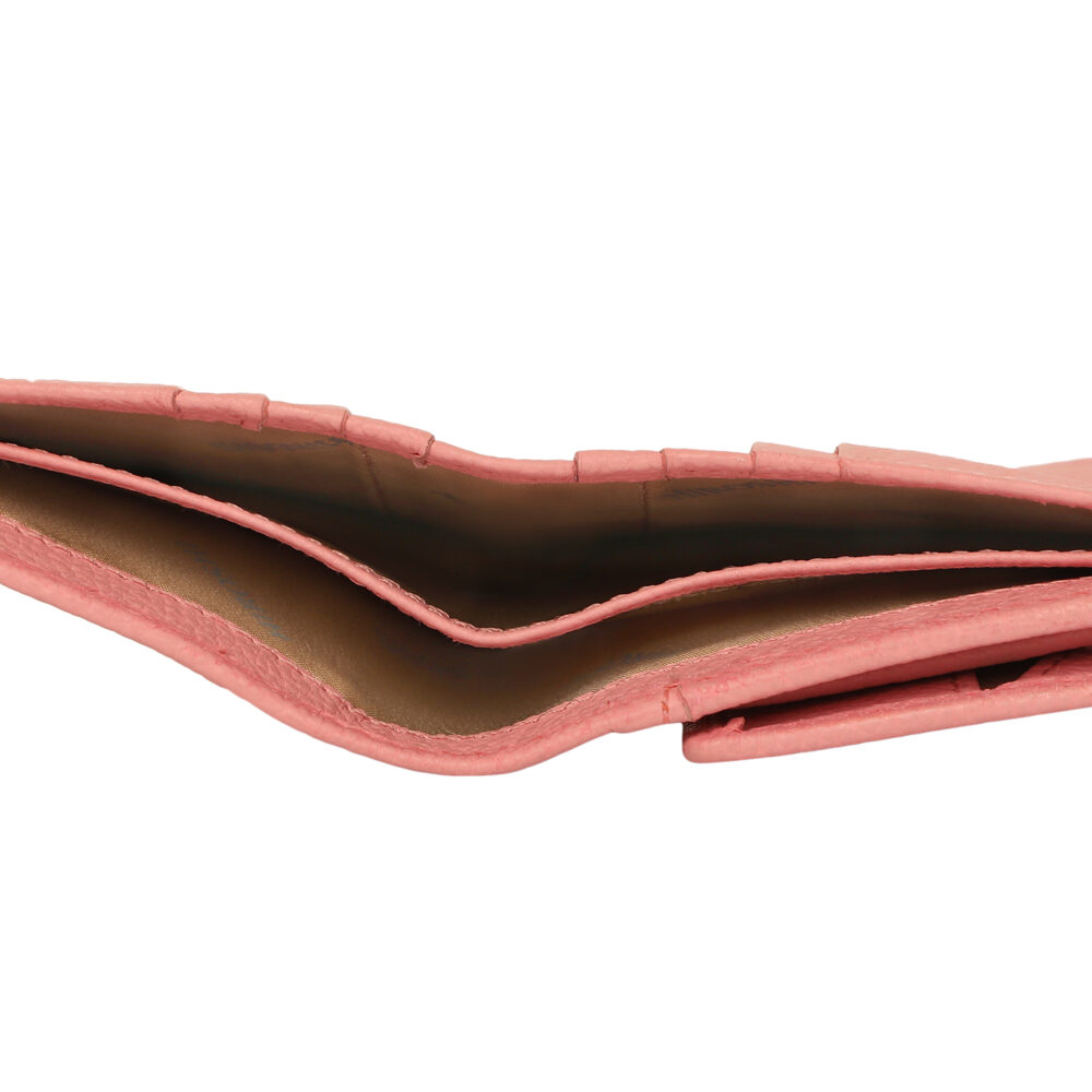HIROSHI Light Pink Quilted Leather Purse With Rivets - Image 6