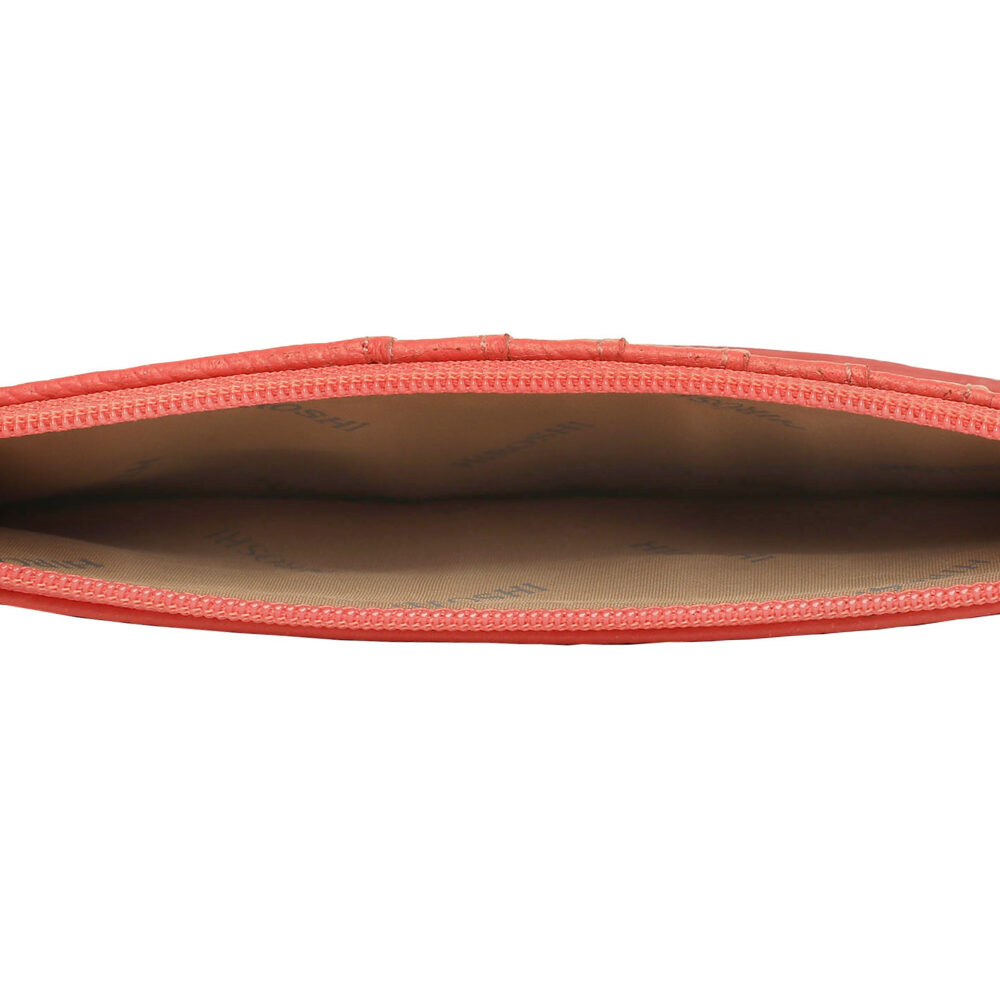 Hiroshi Genuine Leather Ladies Handheld Coral Purse - Image 2