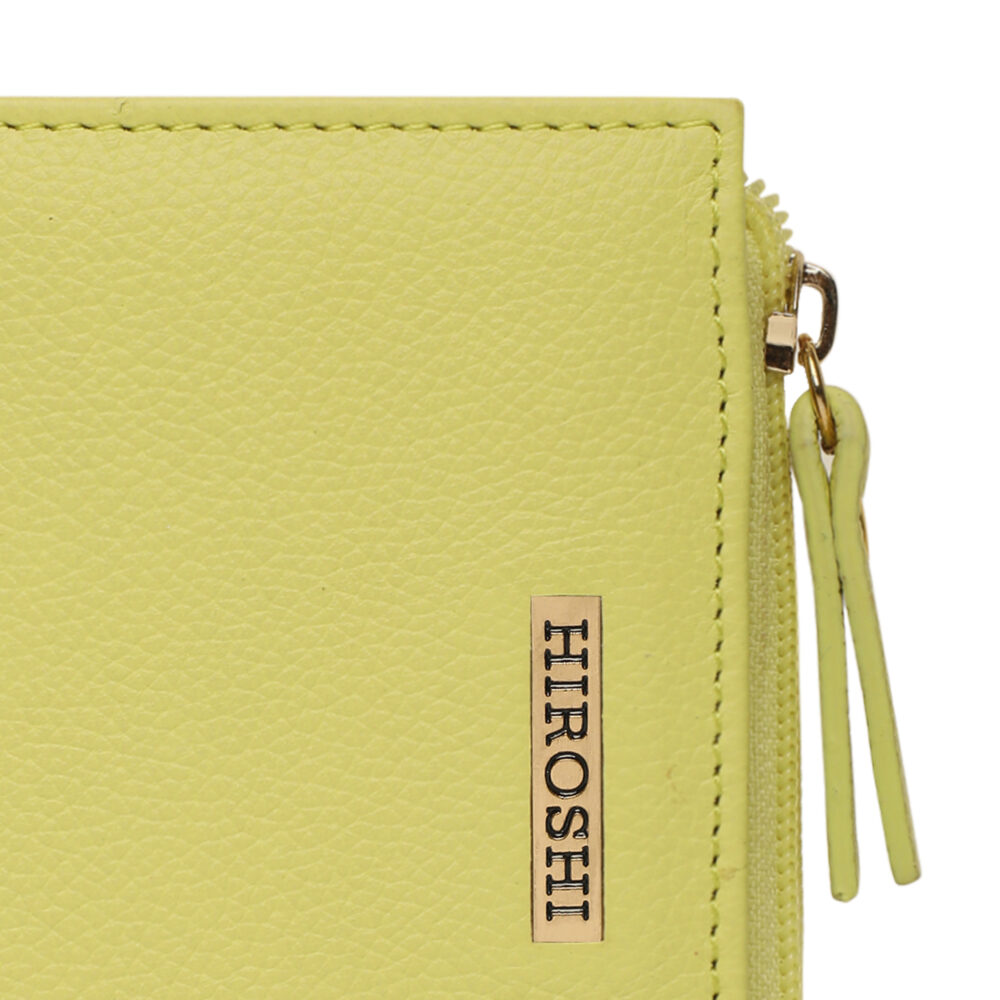 Hiroshi Genuine Leather Ladies Minimal Coral Purse - Image 3