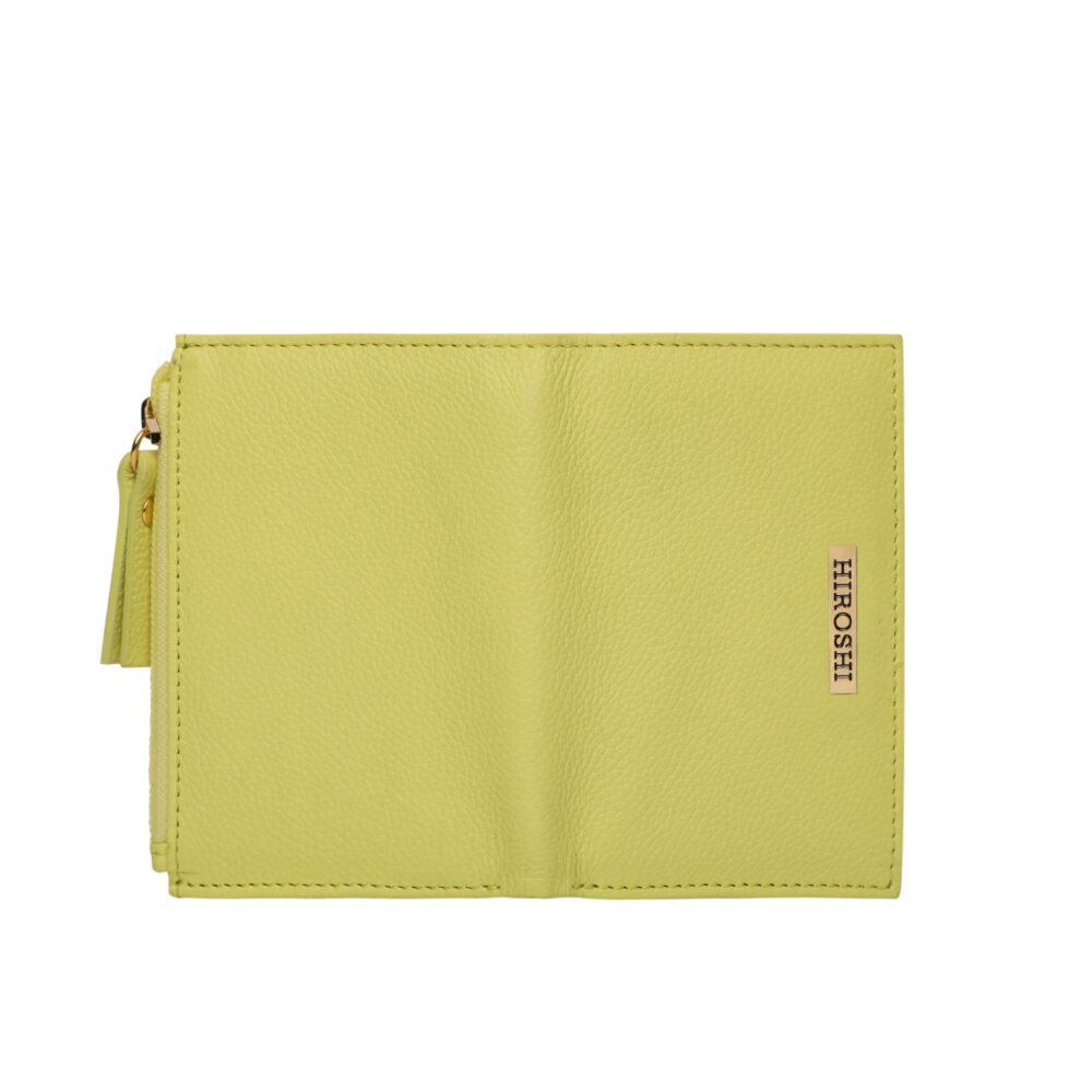 Hiroshi Genuine Leather Ladies Minimal Coral Purse - Image 5