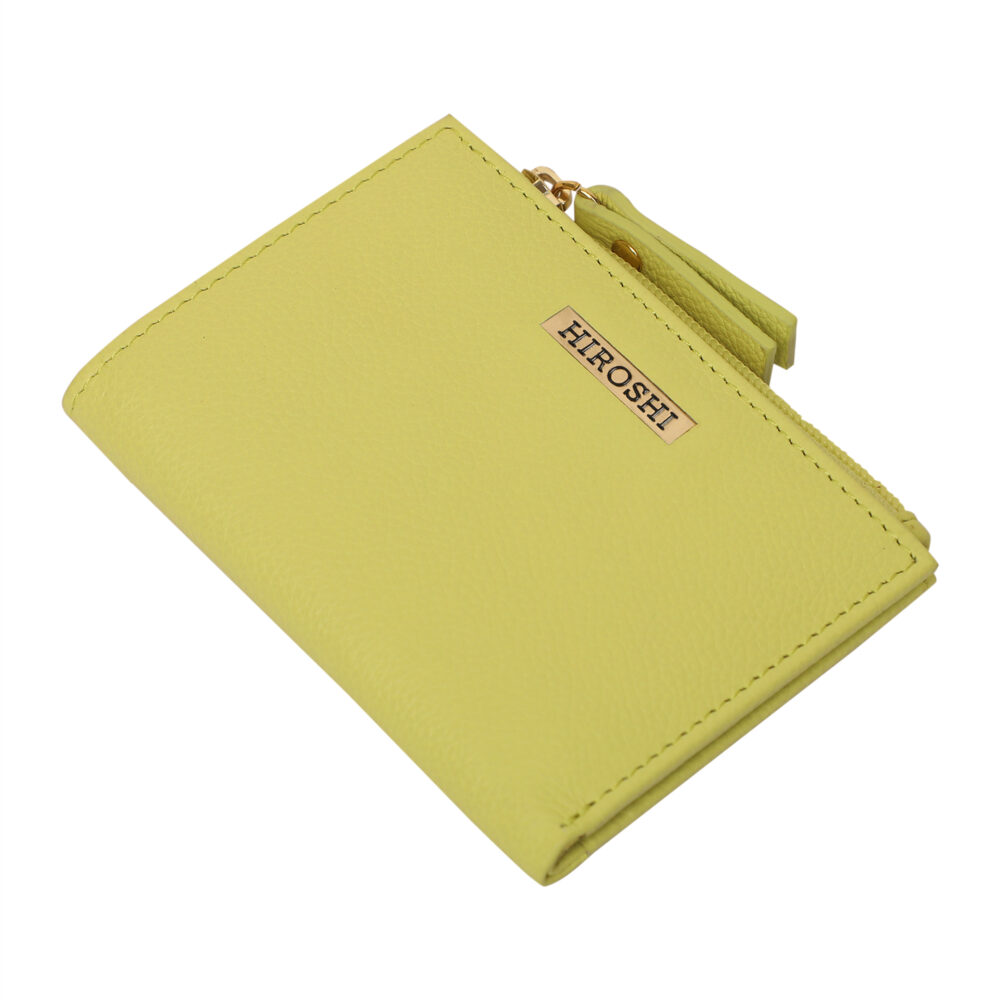 Hiroshi Genuine Leather Ladies Minimal Coral Purse
