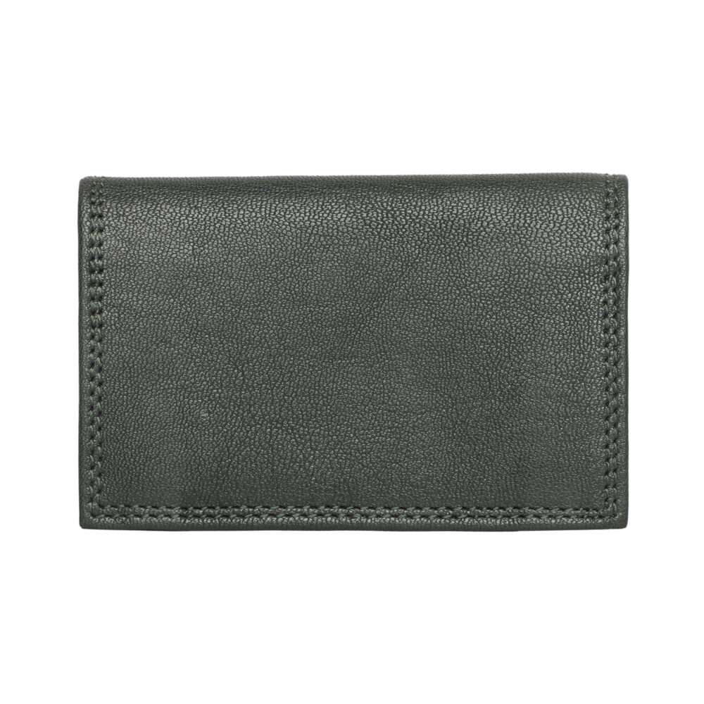 Hiroshi Green Genuine Leather Compact Visiting Card Holder - Image 5