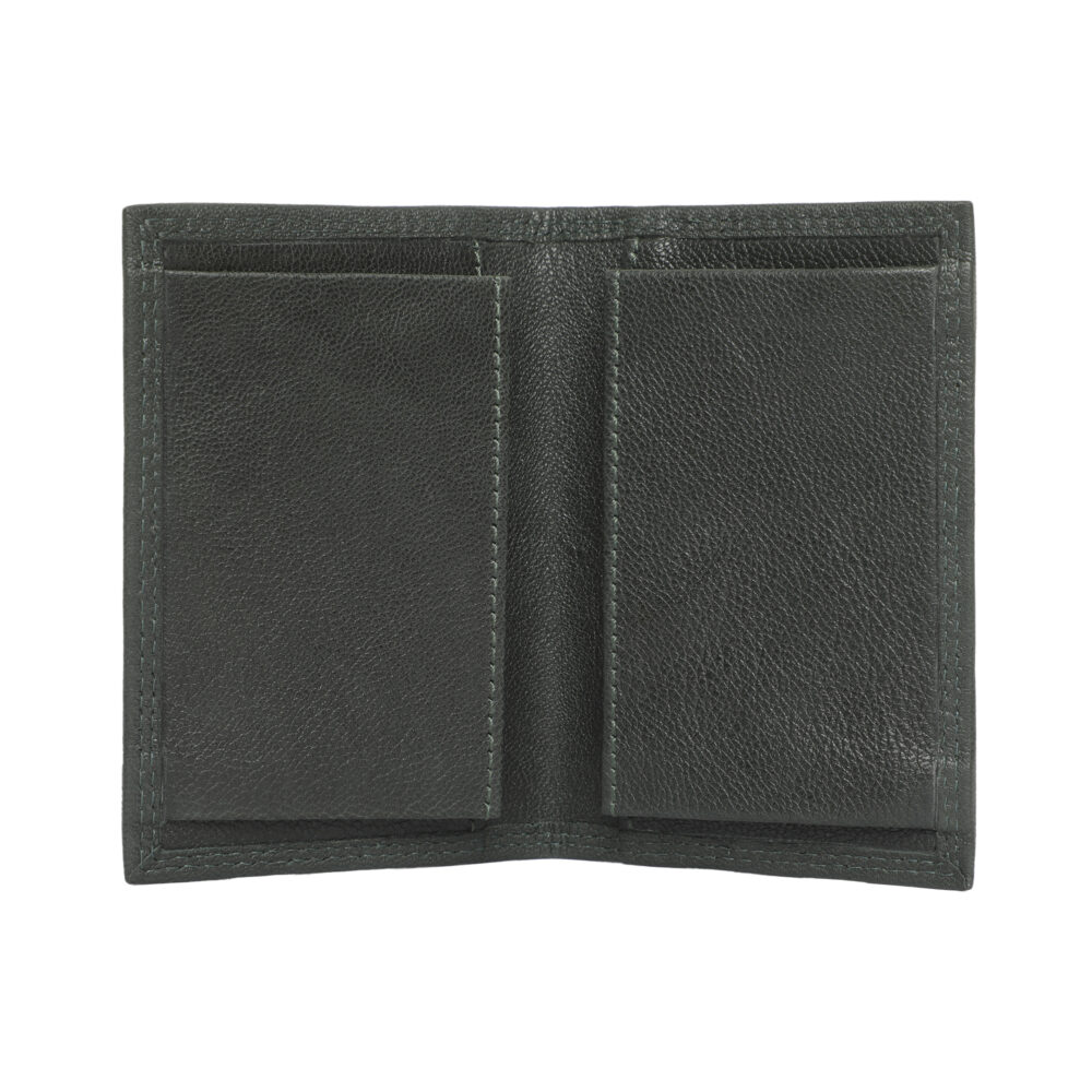 Hiroshi Green Genuine Leather Compact Visiting Card Holder - Image 4