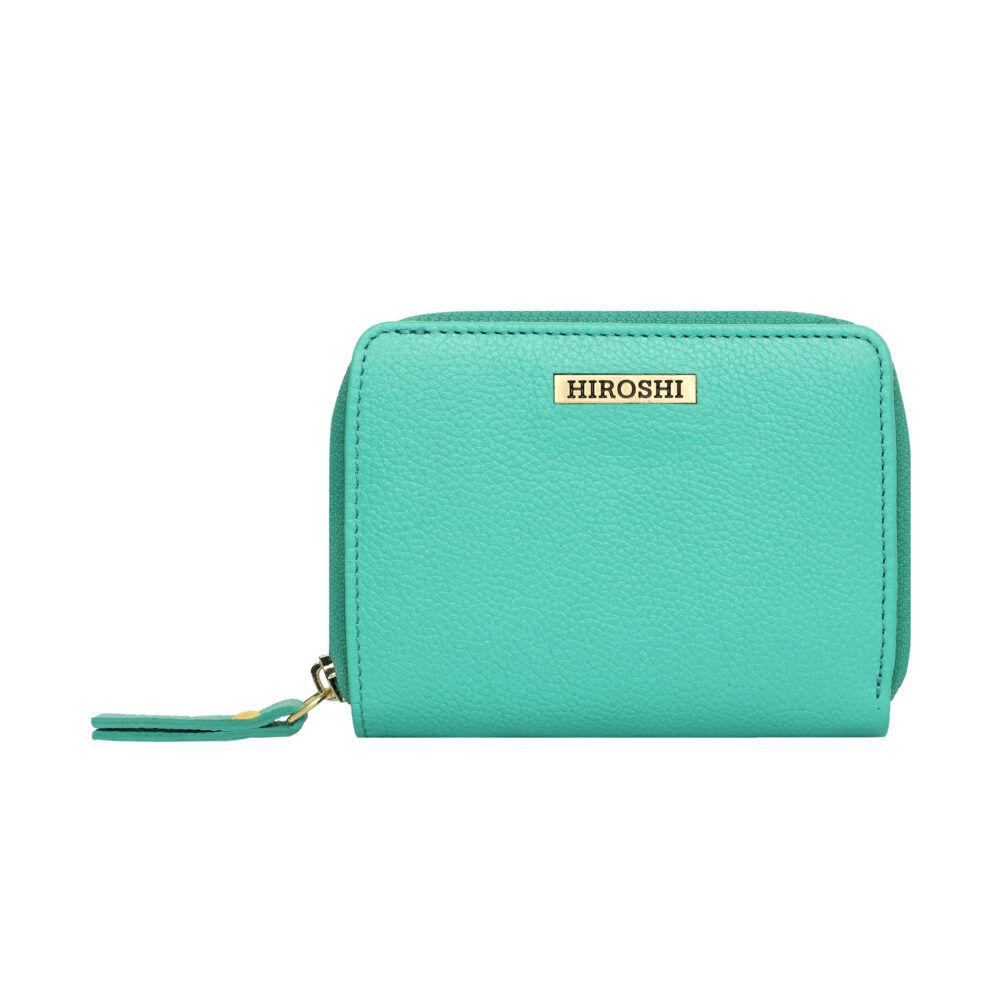 Hiroshi Genuine Leather Ladies Multipurpose Turquoiese Purse