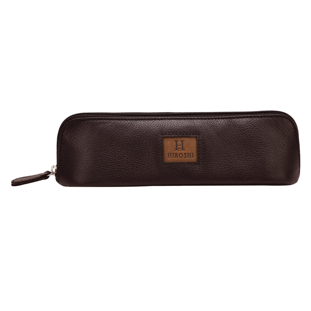 Hiroshi Brown and Tan Pencil Case - Image 2
