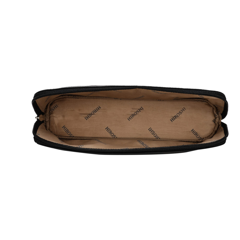 Hiroshi Black and Tan Pencil Case - Image 3