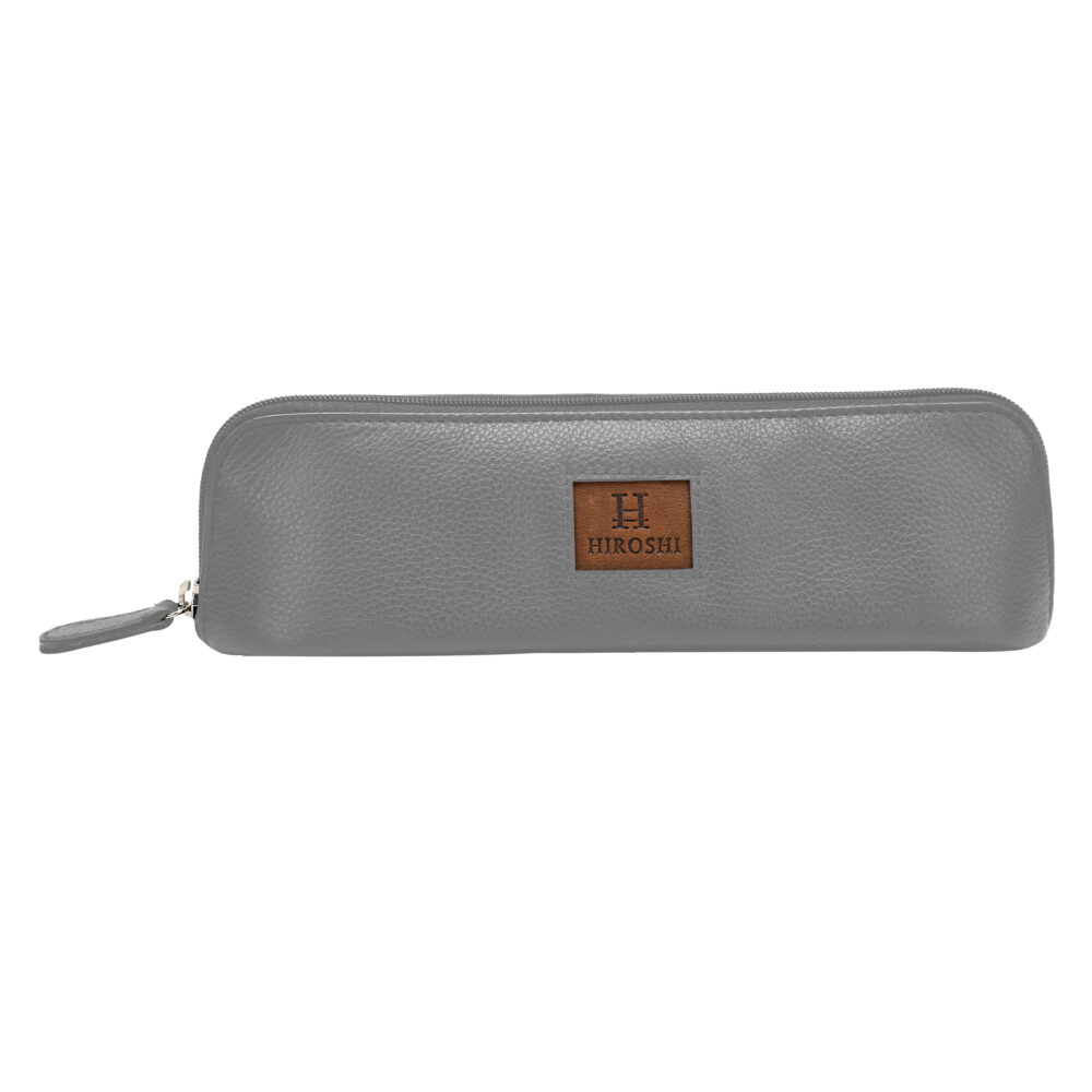Hiroshi Grey and Tan Pencil Case - Image 2