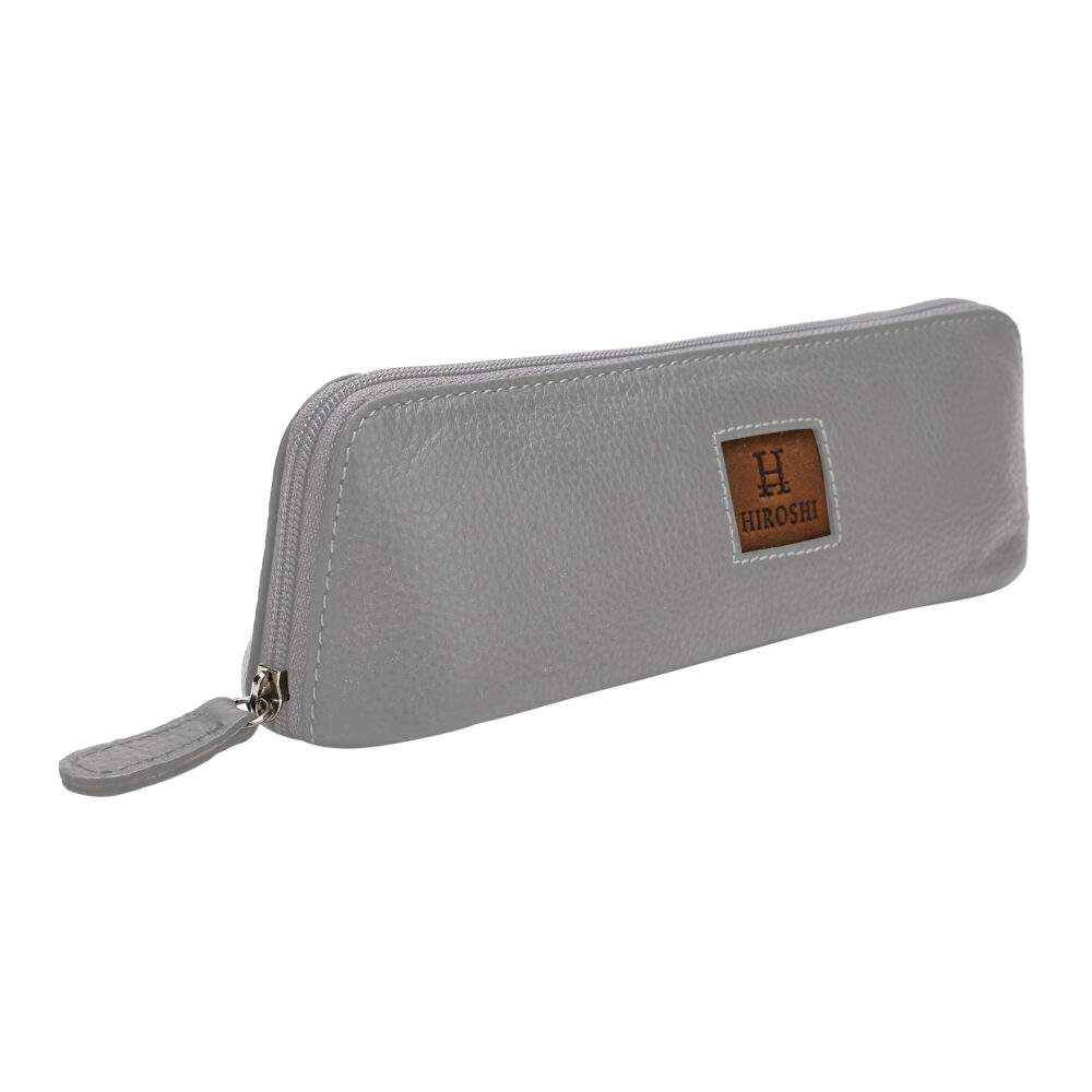 Hiroshi Grey and Tan Pencil Case - Image 3
